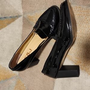 FSJ Black Loafer Heel - 3 Inch Heel